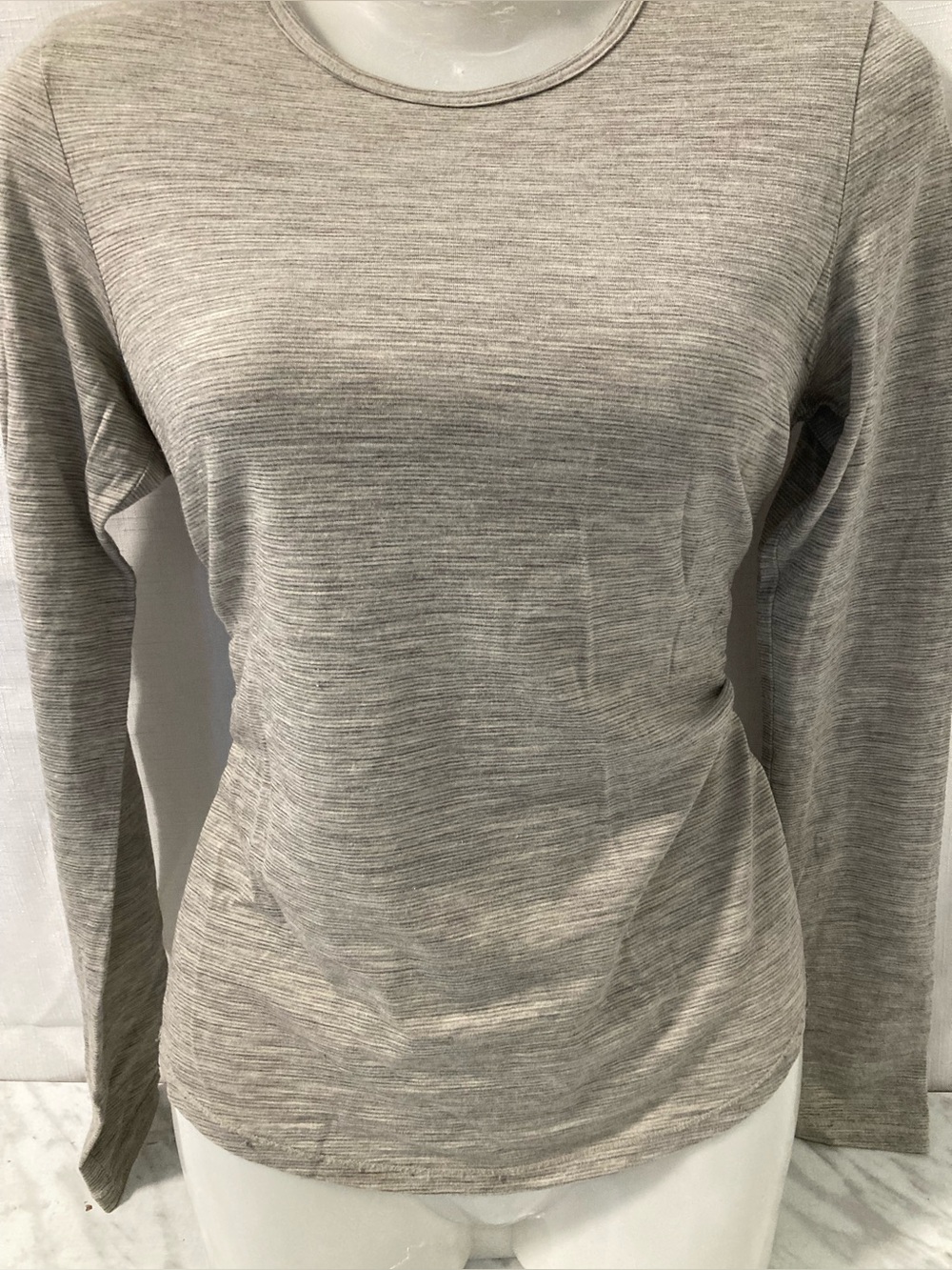 Cloudveil 100% Merino Wool Gray Long Sleeve Base Layer Top XS